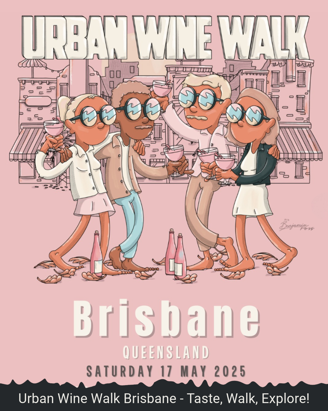 Brisbane 2025 Urban Wine Walk Social Tile